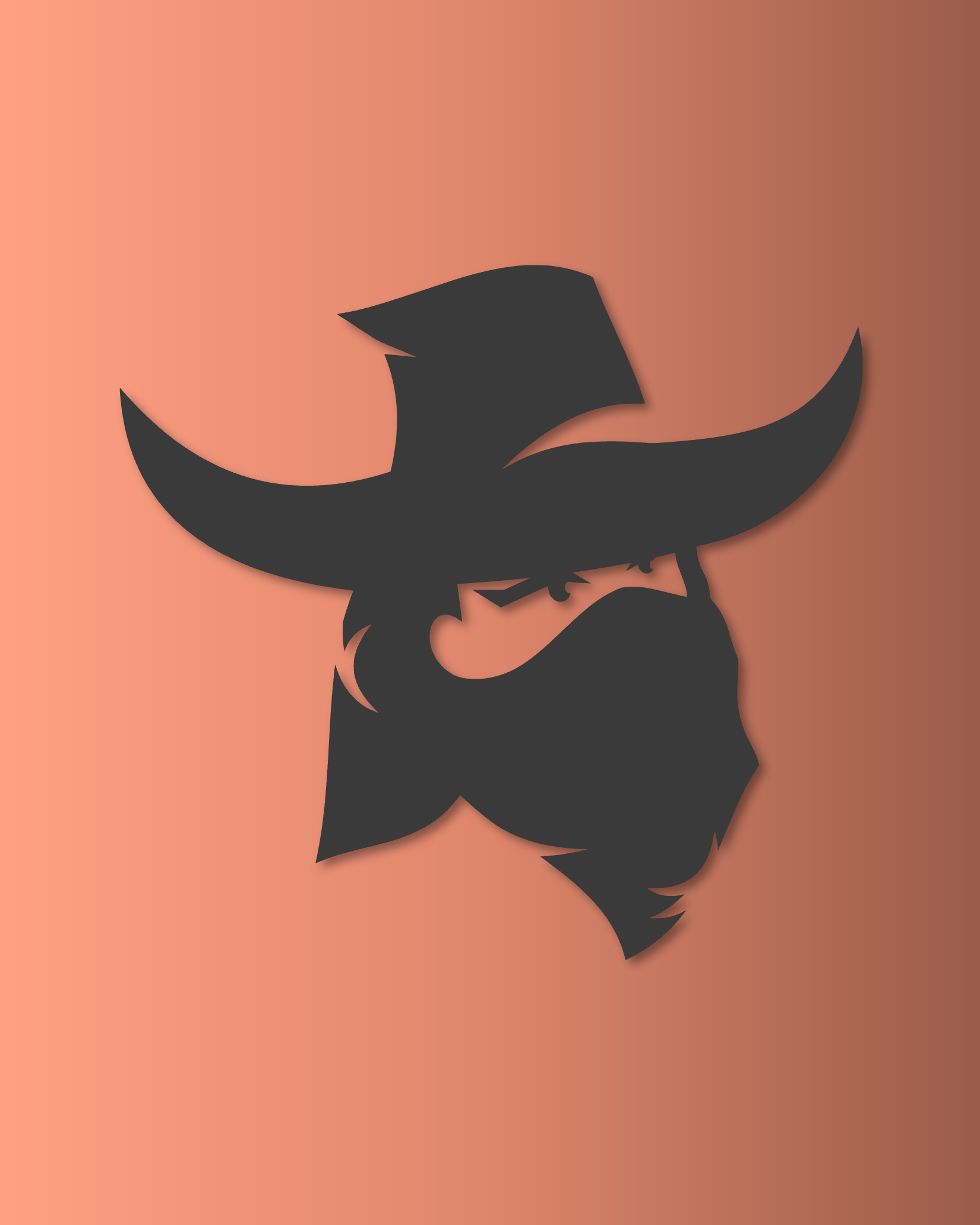 Kovboj - hlava kovboje s šátkem přes obličej. Odkazuje na šifrovánku neboli stezku, či bojovku s westernovou tématikou.